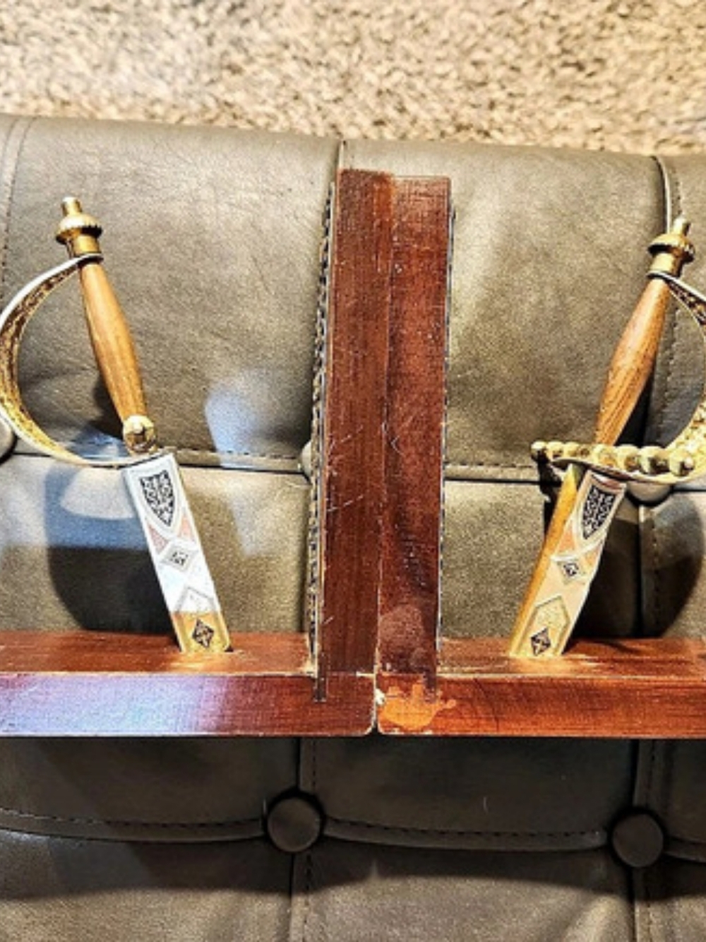 Antique Decorative Sword Book Ends. Check Pictures!!